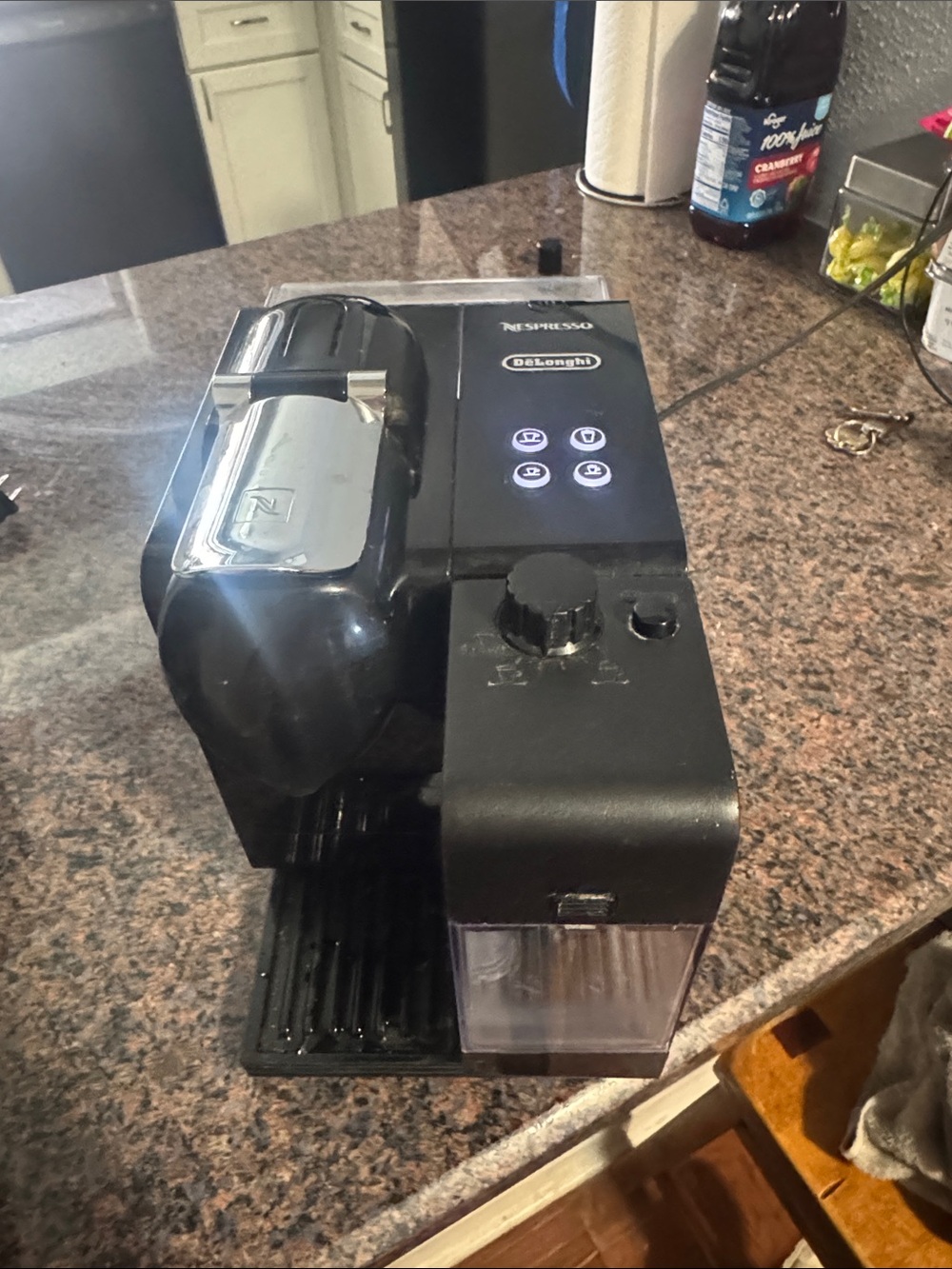 Nespresso DeLonghi Espresso & Cappuccino Maker - Black